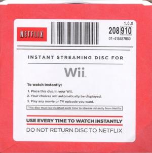 TGDB - Browse - Game - Netflix Instant Streaming Disc for Wii