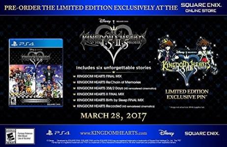 KINGDOM HEARTS HD 1.5 + 2.5 ReMIX Limited Edition PS4 cover