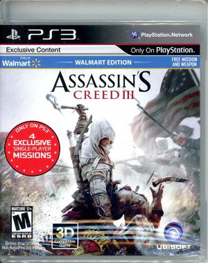 Assassin's Creed III [Walmart Edition] cover