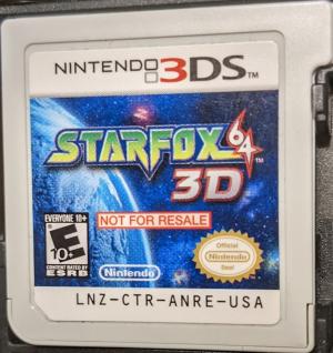Star Fox 64 3D [Not For Resale] cover